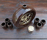 Набір для алкоголю Запаска "Nokian" подарунковий набір чоловікові в гараж, фото 5