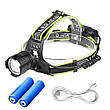 Ліхтар налобний A16 white laser LED PM10-TG, zoom, фото 7