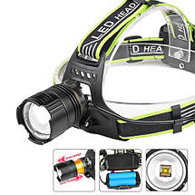 Ліхтар налобний A16 white laser LED PM10-TG, zoom, фото 6