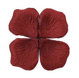 Пелюстки троянд для прикрашання свят, колір бордо