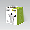 Кавоварка гейзерна Maestro MR-1666-3 Espresso Moka 150мл на 3 чашки, фото 4