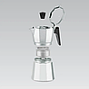 Кавоварка гейзерна Maestro MR-1666-3 Espresso Moka 150мл на 3 чашки, фото 3