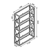 Каркас для стелажа з металу 1200×400mm, H=2000mm, фото 8