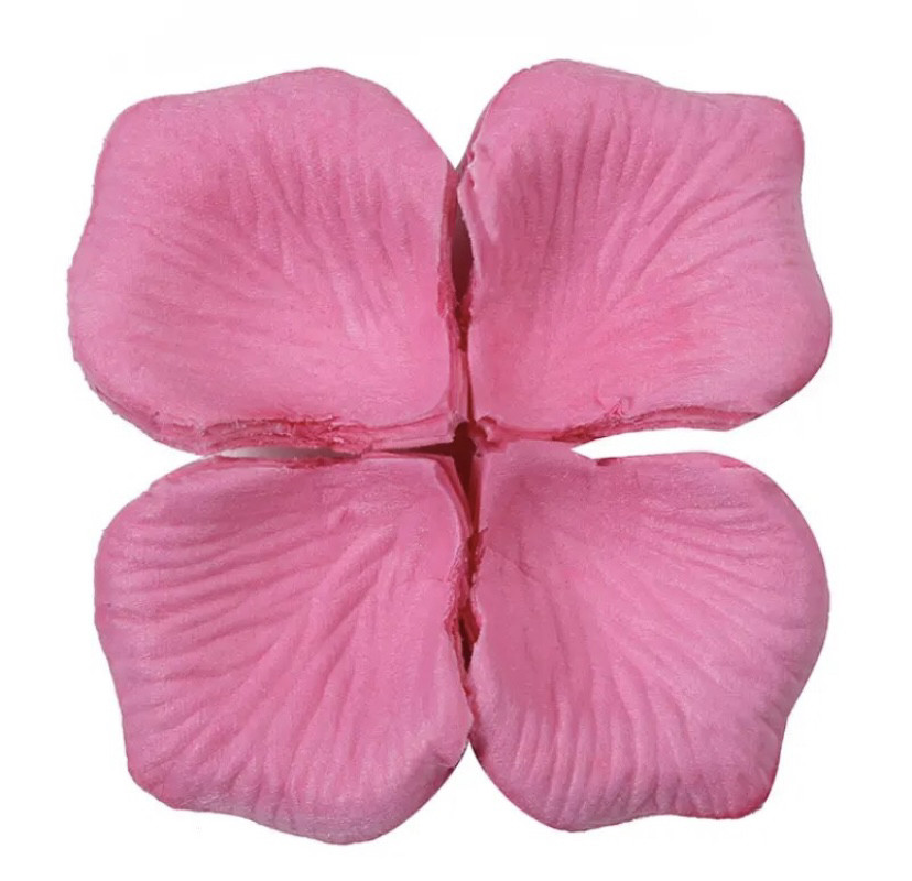 Пелюстки троянд для прикрашання свят, колір ніжно-рожевий, фото 1