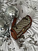 Жіноча сумка Gucci Large Marmont Brown Beige (Коричнева) Сумка Крос Боді-екошкіра текстиль на 1 відділення на ланцюжку принт Гуччі, фото 4