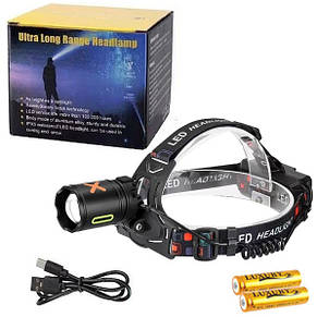Ліхтар налобний night vision fluorescence CT012-P-TG, zoom, фото 4