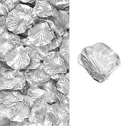 Пелюстки троянд для прикрашання свят, колір срібло
