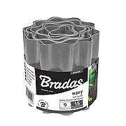 Бордюр хвилястий газонний Bradas 9м х 25см, сірий (OBFGY 0925)