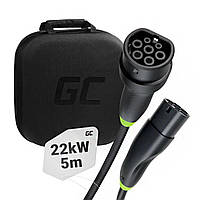 Зарядный кабель для электромобилей Green Cell Snap Type 2 22кВт 5м (EVKABGC01)