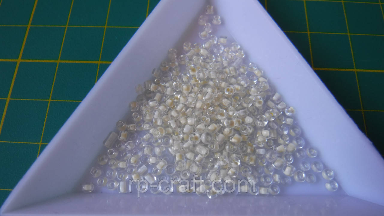 Бісер японський, 9 грам, круглий, колір я11, блідо-жовтий, фото 1