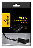 Адаптер з USB Type-C на Gigabit Ethernet Cablexpert A-CM-LAN-01 — MegaLavka, фото 2