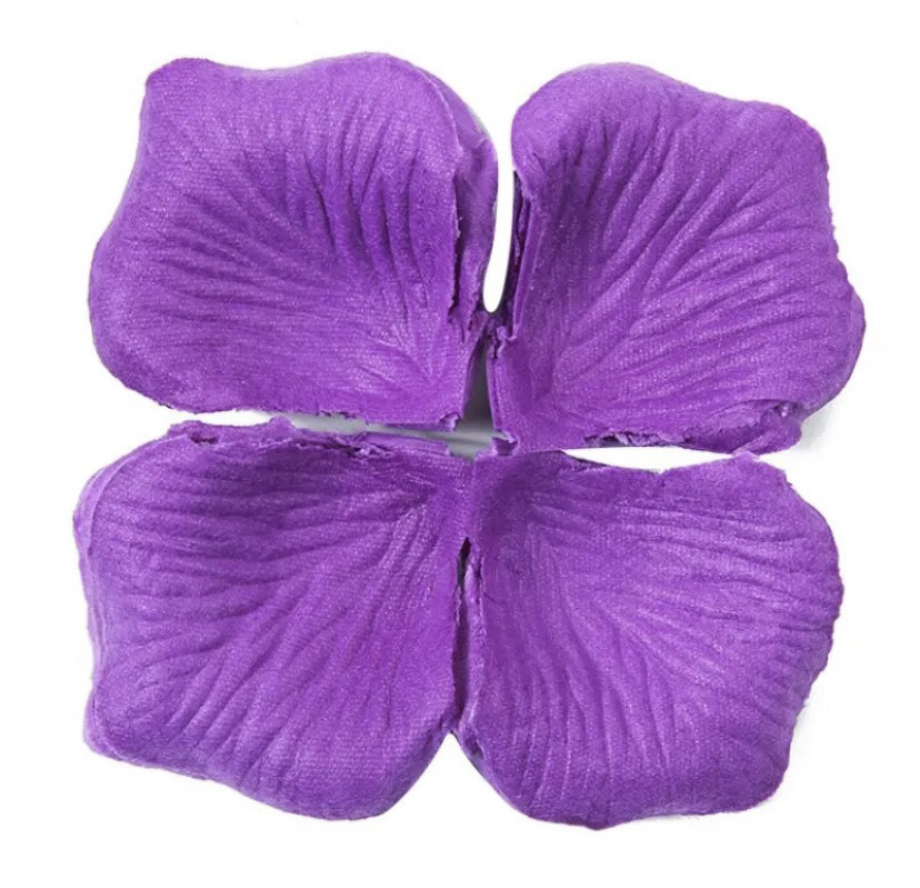 Пелюстки троянд для прикрашання свят колір фіолетовий, фото 1