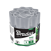 Бордюр хвилястий газонний Bradas 9м х 25см, світло-сірий (OBFLGY 0925)