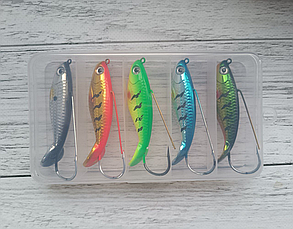 Незачеплення Воблер Weedless Shad 5шт набір в коробці, фото 4
