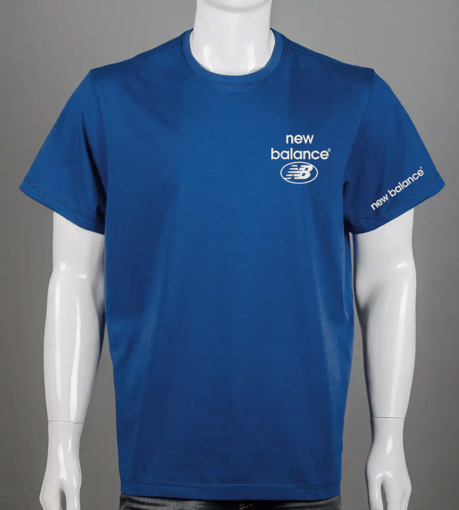 Футболка батал New Balance 2408б (Уп.4шт 3XL,4XL), Синій