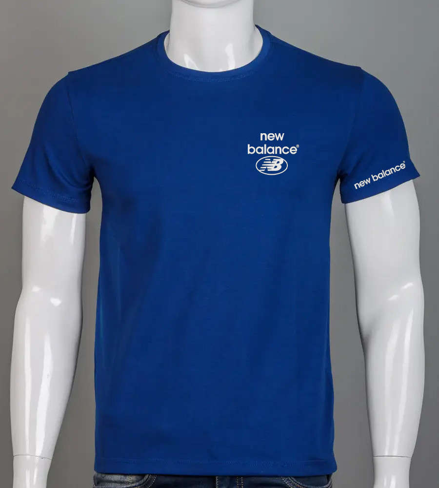 Футболка чоловіча New Balance 2408м (Уп.4шт M-XXL), Синій, фото 1