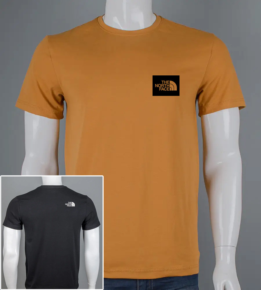 Футболка чоловіча TheNorthFace 2407м (Уп.4шт M-XXL), Гірчиця