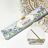 Пыльцовые благовония Фиалка 15 грамм Tulasi Violet Incense Stiks 15 g Аромапалочки фиалка