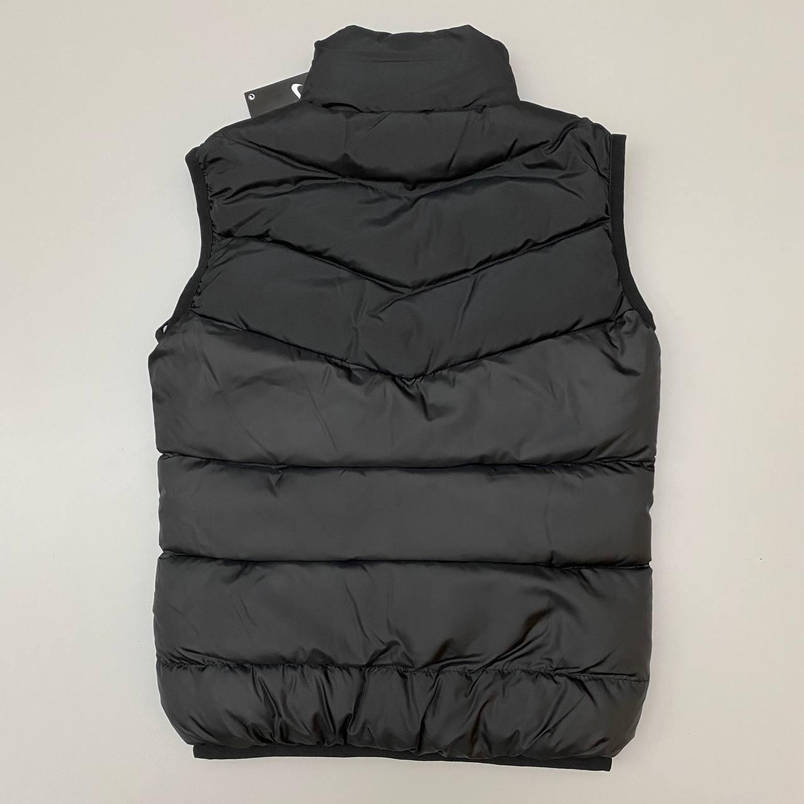 Жилетка чоловіча Nike чорного кольору безрукавки чоловічі модні жилетки весна осінь стьобана спортивна на хлопця, фото 2