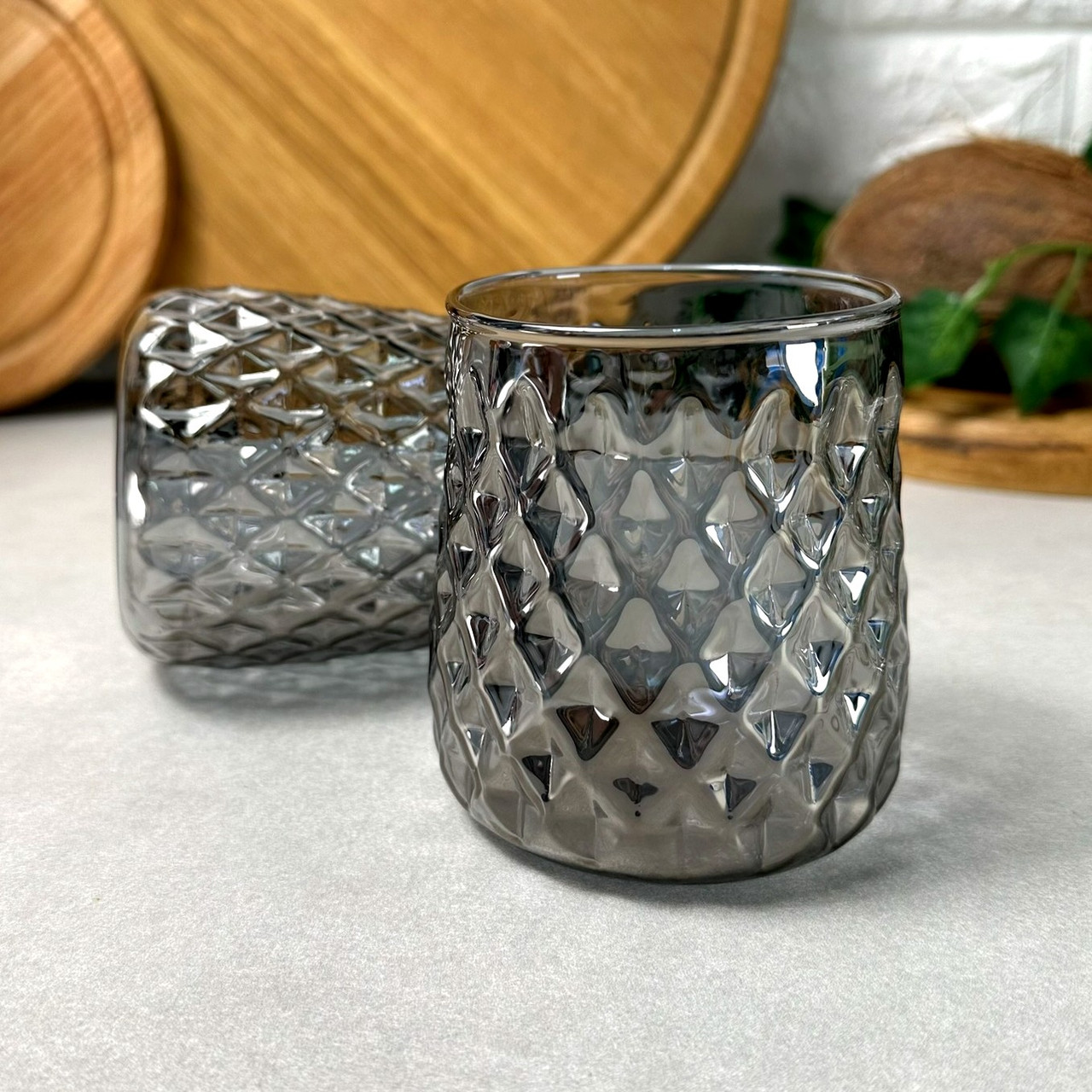 Низький стакан 380 мл Вінтаж Перламутр Topaz, фото 1