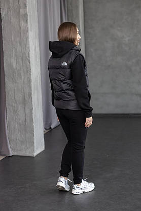 Зимовий чоловічий спортивний комплект із жилеткою 3в1 THE NORTH FACE спортивний комплект зип-худі штани жилетка, фото 6