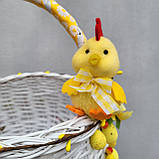 Дитячий пасхальний кошик з милим курчатком для хлопчиків і дівчаток, фото 5