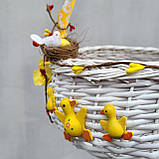 Дитячий пасхальний кошик з милим курчатком для хлопчиків і дівчаток, фото 9