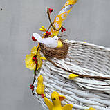 Дитячий пасхальний кошик з милим курчатком для хлопчиків і дівчаток, фото 3