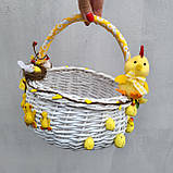 Дитячий пасхальний кошик з милим курчатком для хлопчиків і дівчаток, фото 2