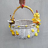 Дитячий пасхальний кошик з милим курчатком для хлопчиків і дівчаток, фото 10