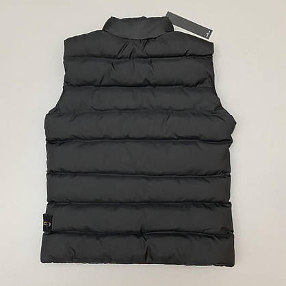 Черная жилетка мужская Stone Island жилет спортивный демисезонная безрукавка на мужчину с карманами, фото 3