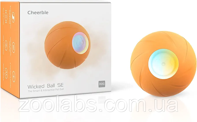 Інтерактивна іграшка для ласощів М'ячик, колір зелений Wicked Ball PE Green, фото 1