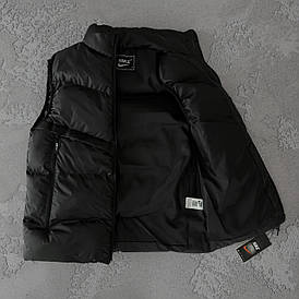 Жилетка Nike черная безрукавка для мужчин спортивная стеганная демисезонная непродуваемая