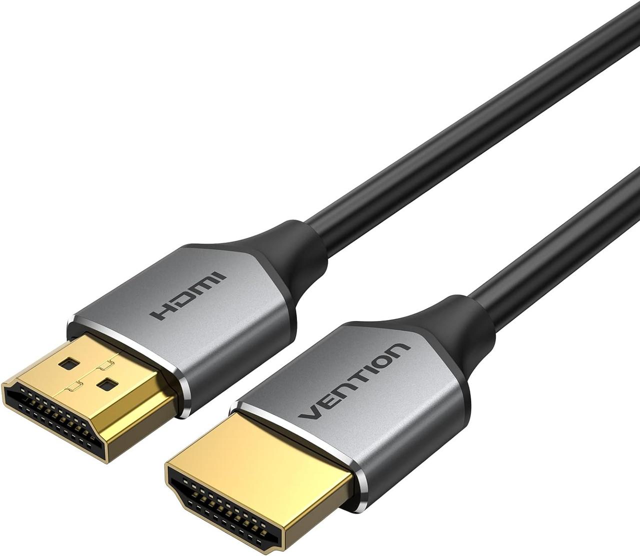 Ультратонкий кабель HDMI Vention надшвидкісний 4K@60Hz 1 м Black (ALEHF)