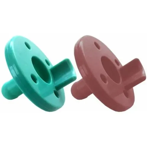 Пустушка силіконова 100% MinikOiOi Basics-Soother 0+m 2 шт, Аqua Green / Velvet Rose