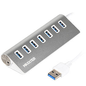 Хаб USB 2.0, 4 порти, з блоком живлення 2 А Viewcon VE410 — MegaLavka