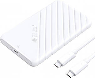 Внешний корпус Orico карман для HDD SSD 2.5" USB-C 3.1 6 Gbps White (ORICO-25PW1C-C3-WH-EP)
