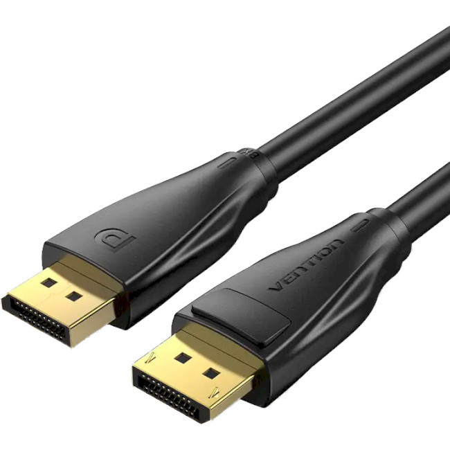 Кабель відео Vention DisplayPort 1.4 8K@60Hz 4K@144Hz 1080p@240Hz 32.4 Гбіт/с 1.5 м Black (HCDBG)