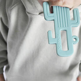 Прорізувач для зубів силіконовий MinikOiOi Cactus, Aqua Green