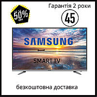 Samsung Smart TV 4K телевизор 2024 год Ultra HD, LЕD, IPTV, T2 45 дюйма WIFI Сборка Корея Самсунг Андроид 13