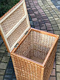 Корзина плетена для білизни 45х35х60см. Арт:8331, фото 7