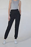 Демісезонні штани для вагітних з регулюванням об'єму Sara розмір 42 Mumlove Чорний, фото 3