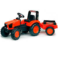 Детский трактор педальный с прицепом Kubota Falk IR29284 ZR, код: 8303635