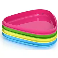 Набір з 4 тарілок Light My Fire Stack Plate 4-pack Cyan Blue/Lime/Green/Fuchsia (LMF 40140815)