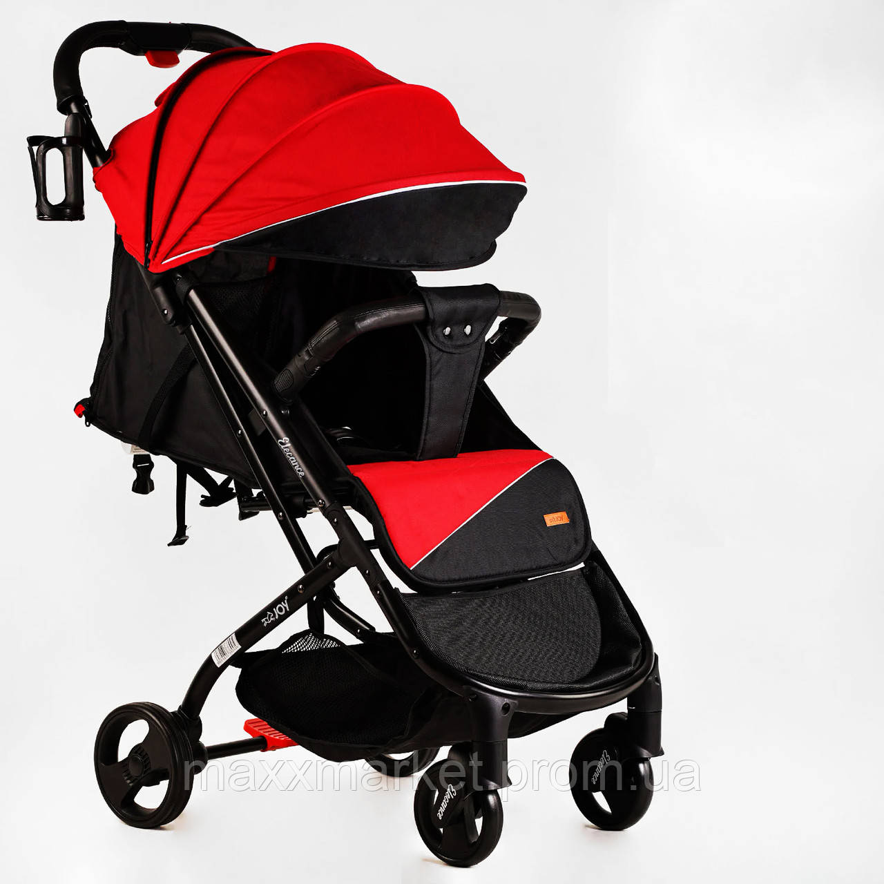 Коляска прогулочная детская JOY Elegans 30 кг Red and black 118556 ZR, код: 7750968 - фото 1 - id-p2110703097