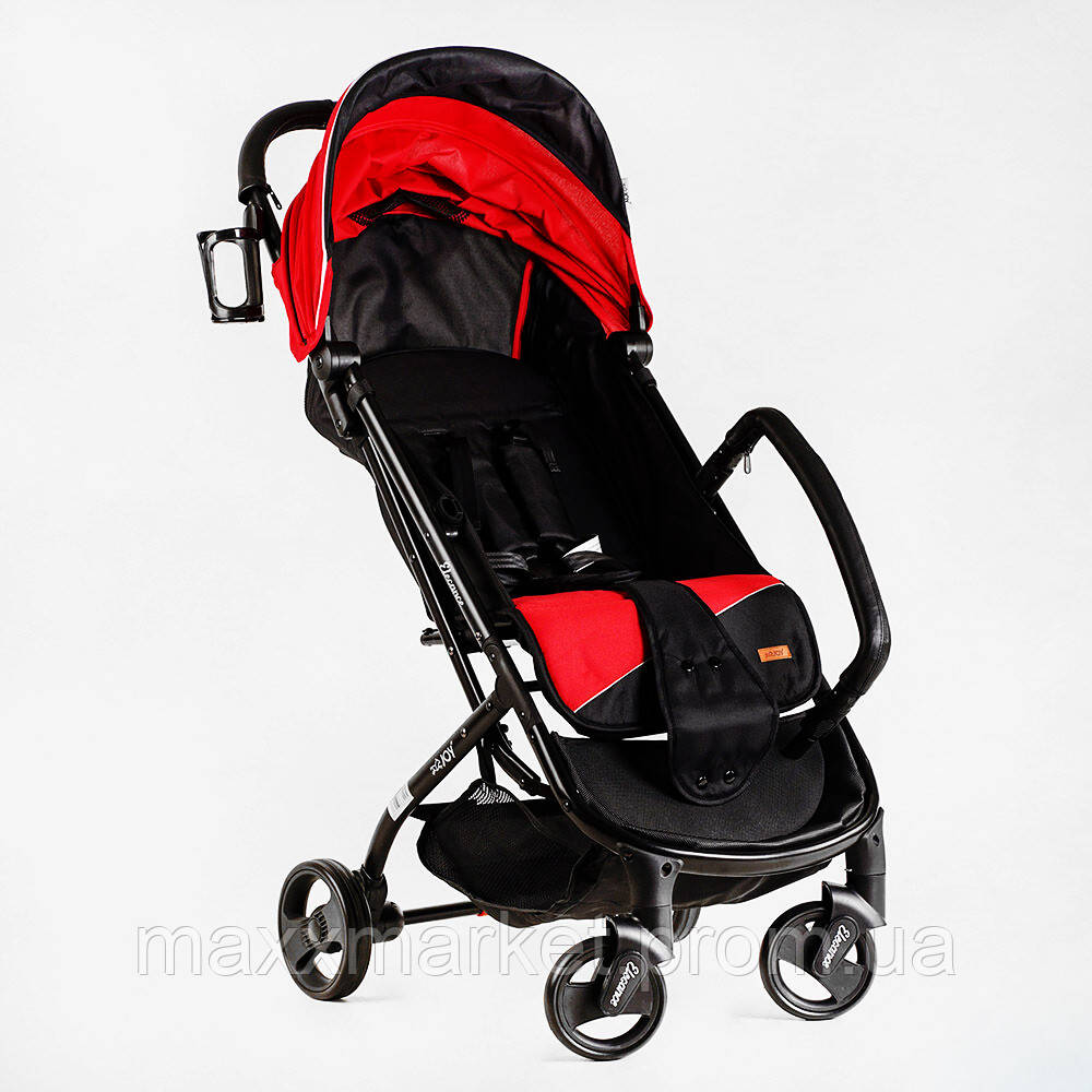 Коляска прогулочная детская JOY Elegans 30 кг Red and black 118556 ZR, код: 7750968 - фото 4 - id-p2110703097