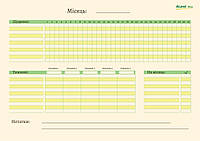 Магнитный планер-трекер Aland Way на неделю и месяц с маркерами А3 42x30 см зеленый (20679798 LD, код: 8450706