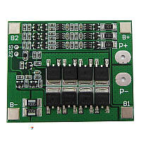 BMS контроллер заряда-разряда для 18650 с балансировкой HX-3S-FL25A-А