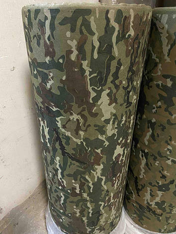 Рулон тканини Спанбонд зелений камуфляж-4 (250 м/п) для маскувальних сіток, фото 1