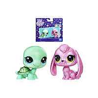 Игровой набор Hasbro Littlest Pet Shop - LPS Glint Gilturtle & Dazzles Bunnyton Littlest Pet Shop Hasbro